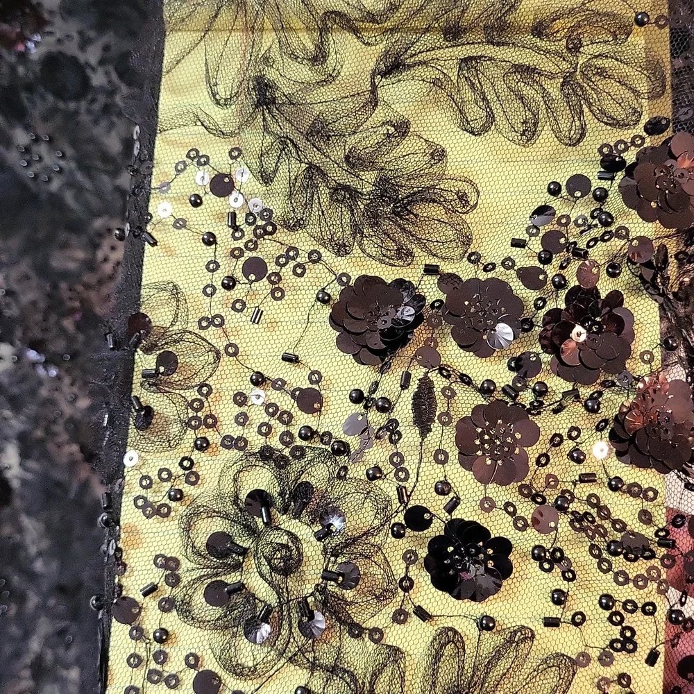 Cezanne Black Sequin Evening Shoulder Wrap Shawl